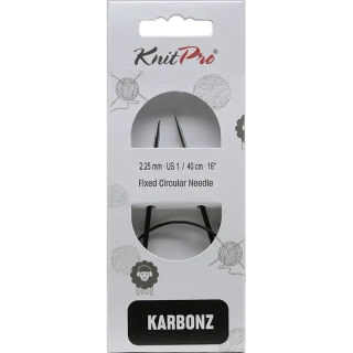 Knitpro Karbonz Fixní Kruhové jehlice 40Cm 2,25mm 