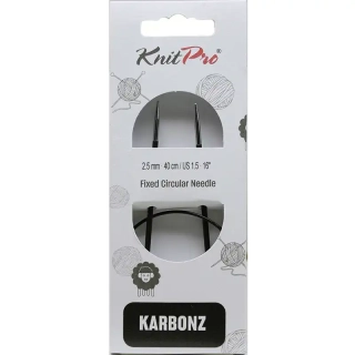 Knitpro Karbonz Fixní Kruhové jehlice 40Cm 2,75mm 