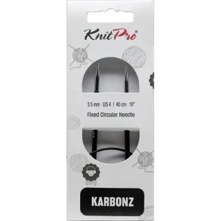 Knitpro Karbonz Fixní Kruhové jehlice 40Cm 3,25mm 