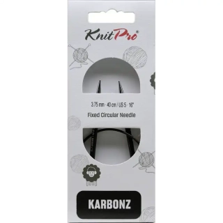 Knitpro Karbonz Fixní Kruhové jehlice 40Cm 3,75mm 