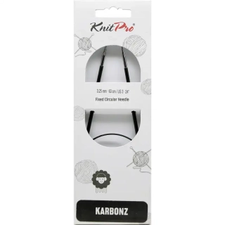 Knitpro Karbonz Fixní Kruhové jehlice 60Cm 3,25mm 