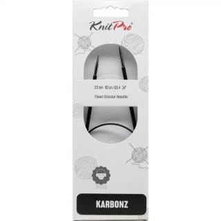 Knitpro Karbonz Fixní Kruhové jehlice 60Cm 3,5mm 