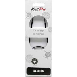 Knitpro Karbonz Fixní Kruhové jehlice 60Cm 3,75mm 