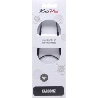 Knitpro Karbonz Fixní Kruhové jehlice 60Cm 4mm 