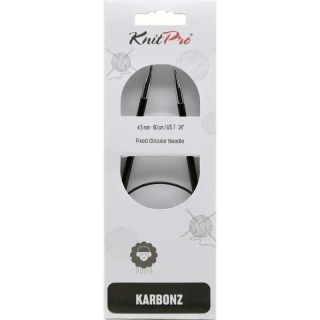 Knitpro Karbonz Fixní Kruhové jehlice 60Cm 4,5mm 