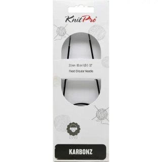 Knitpro Karbonz Fixní Kruhové jehlice 80Cm 2mm 