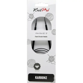 Knitpro Karbonz Fixní Kruhové jehlice 80Cm 4,5mm 