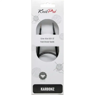 Knitpro Karbonz Fixní Kruhové jehlice 80Cm 5mm 
