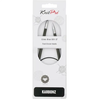 Knitpro Karbonz Fixní Kruhové jehlice 80Cm 5,5mm 