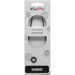 Knitpro Karbonz Fixní Kruhové jehlice 100Cm 2mm 