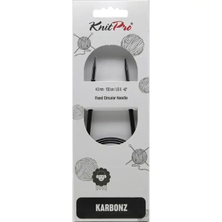 Knitpro Karbonz Fixní Kruhové jehlice 100Cm 4mm 