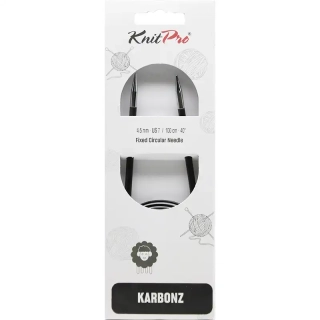Knitpro Karbonz Fixní Kruhové jehlice 100Cm 4,5mm 