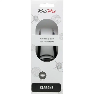 Knitpro Karbonz Fixní Kruhové jehlice 100Cm 6,5mm 