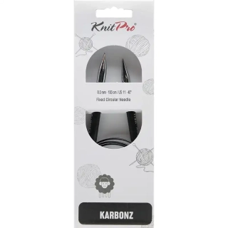 Knitpro Karbonz Fixní Kruhové jehlice 100Cm 8mm