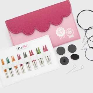 KnitPro Dreamz Mini Set vyměnitelných jehlic v extra zkrácené délce 5Cm