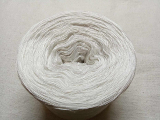 Hedvábná bílá 3-nitka 1000m s hedvábím