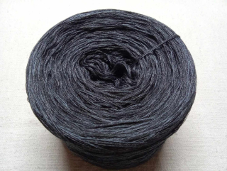 Hedvábný antracit 3-nitka 1000m s hedvábím