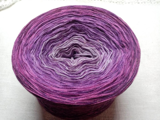 Lila velvet 3-nitka 1200m s hedvábím a merinem