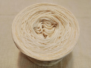 Přírodní zlato lux 3-nitka 1200m s lurexem