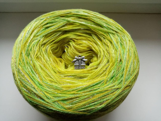 Neonové ombré 3-nitka 1000m s lurexem