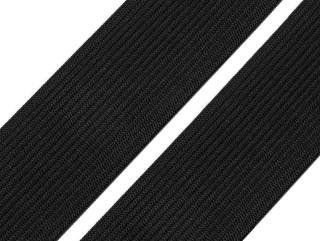 Hladká pruženka šíře 30 mm černá