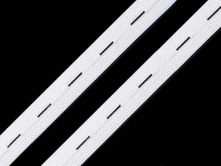 Dírková pruženka bílá