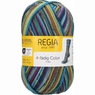 Regia 4-Ply Color 3081 lime-sierra color