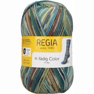 Regia 4-Ply Color 3083 green-teal color
