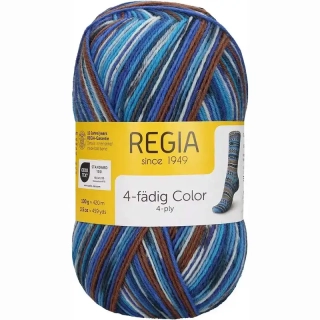 Regia 4-Ply Color 3085 campanula-chestnut color