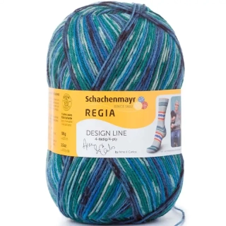Regia 4-Ply Pairfect Design Line Color 3658 winter night color