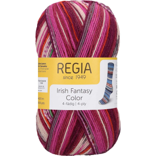 Regia 4-Ply Irish Fantasy Color 3088 Rhododendron Bloom