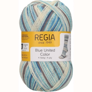Regia 4-Ply 3222 Blue united Celadon Color