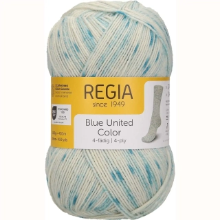 Regia 4-Ply 3225 Blue united Baltic Sea Color