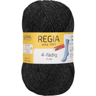 Regia 4-Ply Uni 522 Antracitový melír 210m/50g