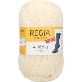 Regia 4-Ply Uni 1992 Přírodní 50g