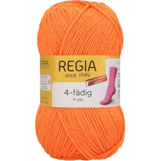 Regia 4-Ply Uni 2092 Oranžová 210m/50g