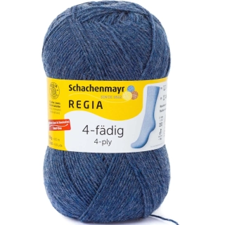 Regia 4-Ply Uni 2137 jeans melír 210m/50g