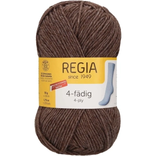 Regia 4-Ply Uni 2140 Hnědý melír 210m/50g
