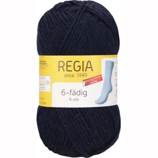 Regia 6-ply Uni 50g Námořnická modrá 324