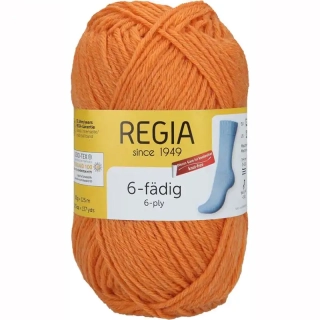 Regia 6-ply Uni 50g Dýňová 1054