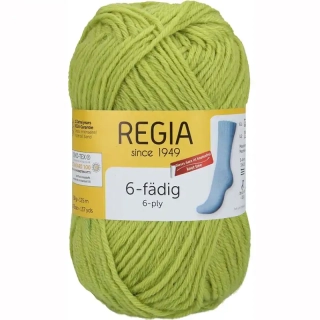 Regia 6-ply Uni 50g Limetka 1056