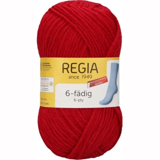 Regia 6-ply Uni 50g Třešeň 2002