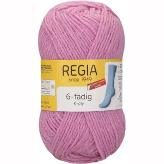 Regia 6-ply Uni 50g Růžová 6867