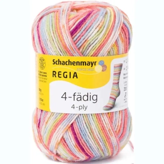 Regia 4-Ply Color 1132 square candy color 210m/50g