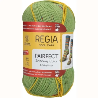 Regia 4-Ply Pairfect 02295 Petrol-lime color