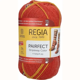Regia 4-Ply Pairfect 2300 Beige-Orange