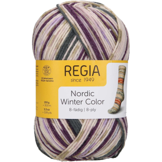 Regia 8-ply Nordic Winter Color 3043 Dark nights color