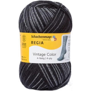 Regia 4-Ply Vintage Black Color 2863