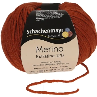 Schachenmayr Merino extrafine 120 Skořicová 115