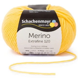Schachenmayr Merino extrafine 120 Světle žlutá 120
